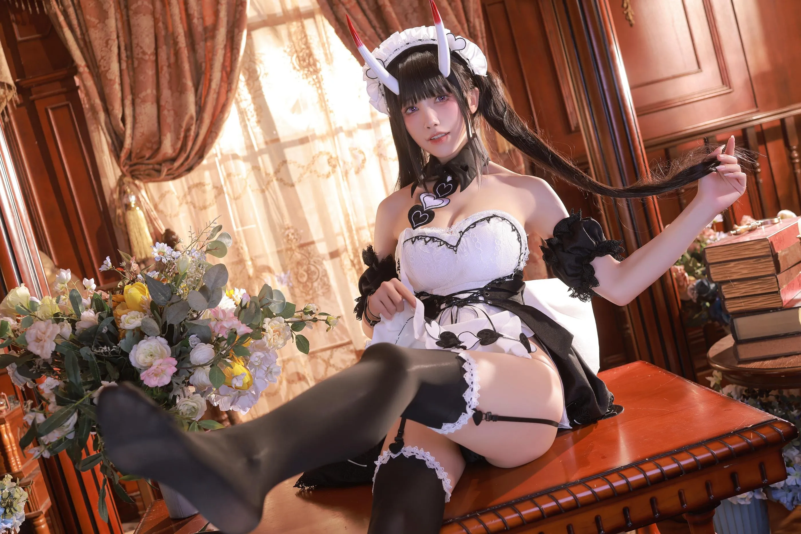 水淼Aqua – NO.123 AzurLane诺西罗女仆 [61P]插图